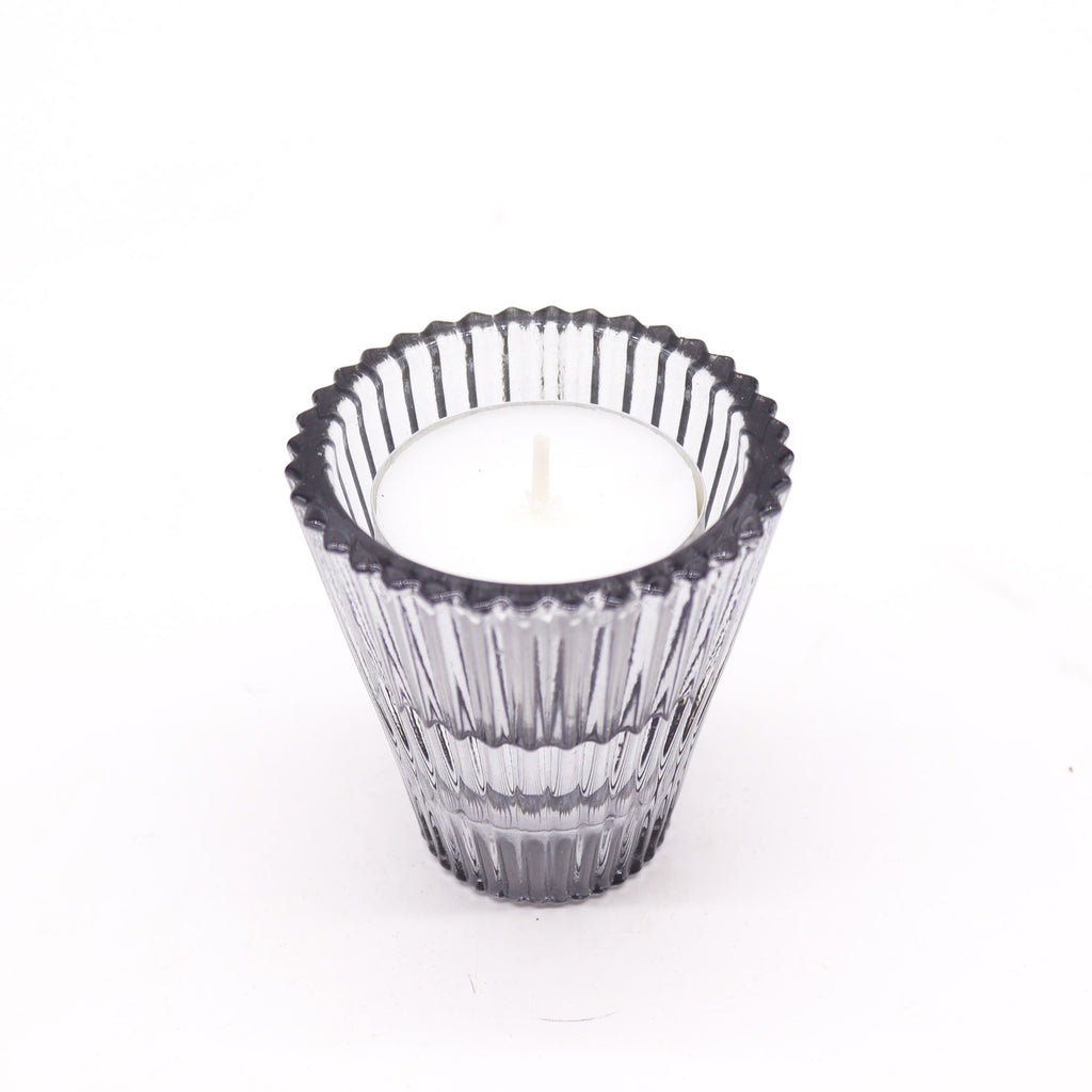 Set of 2 Flip Tealight Holders - Midnight Grey – view 2