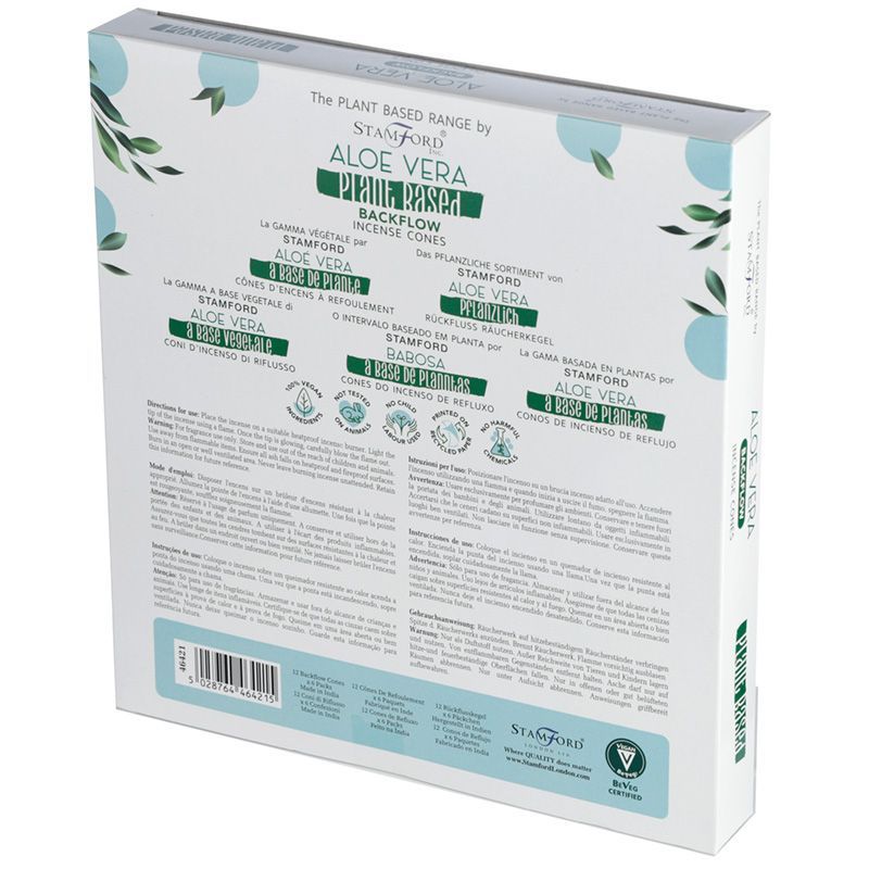 Stamford Backflow Incense Cones - Aloe Vera, 12 Pack – view 3