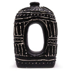 Oval Donut Shaped Vase - Chocolate 30cm – view 3