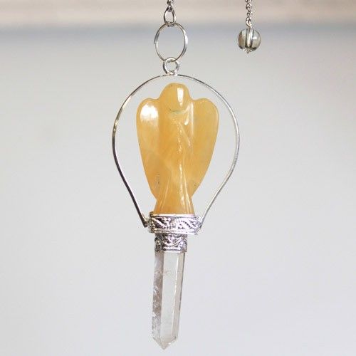 Angel Pendulum with Ring - Yellow Quartz – view 4