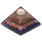 Orgonite Pyramid 70mm - Peacock Design