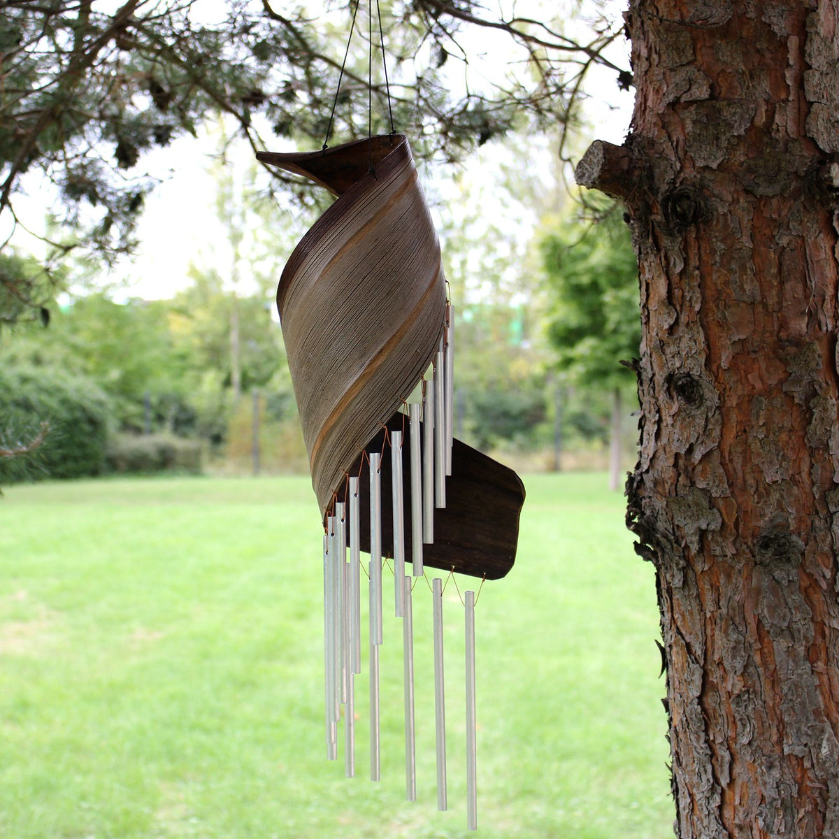 Coconut Leaf Wind Chime - Natural, 50 cm – view 4
