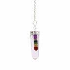 7 Chakra Flat Point Pendulum – view 2