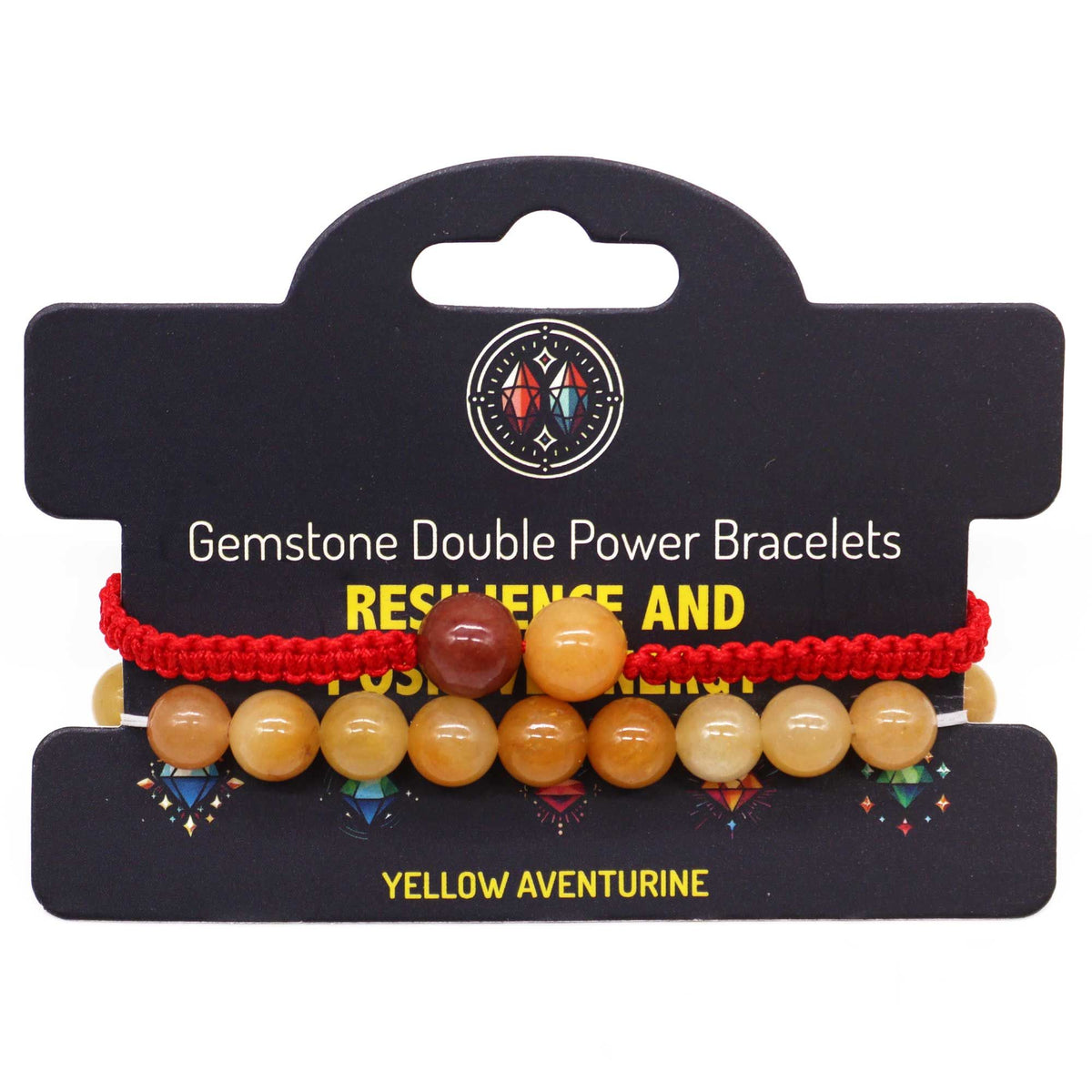 Yellow Aventurine Double Power Bracelet Set – view 2