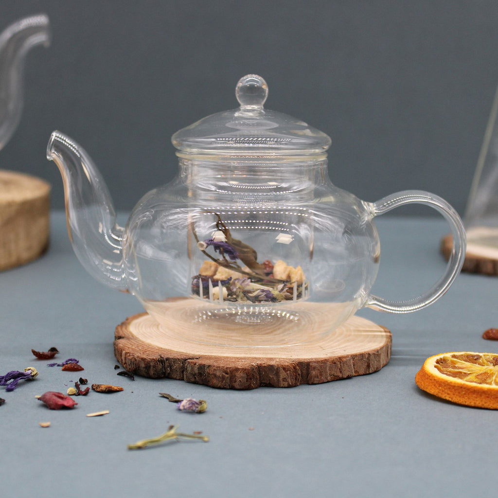 Glass Infuser Teapot - Round Pearl - 400ml – view 2
