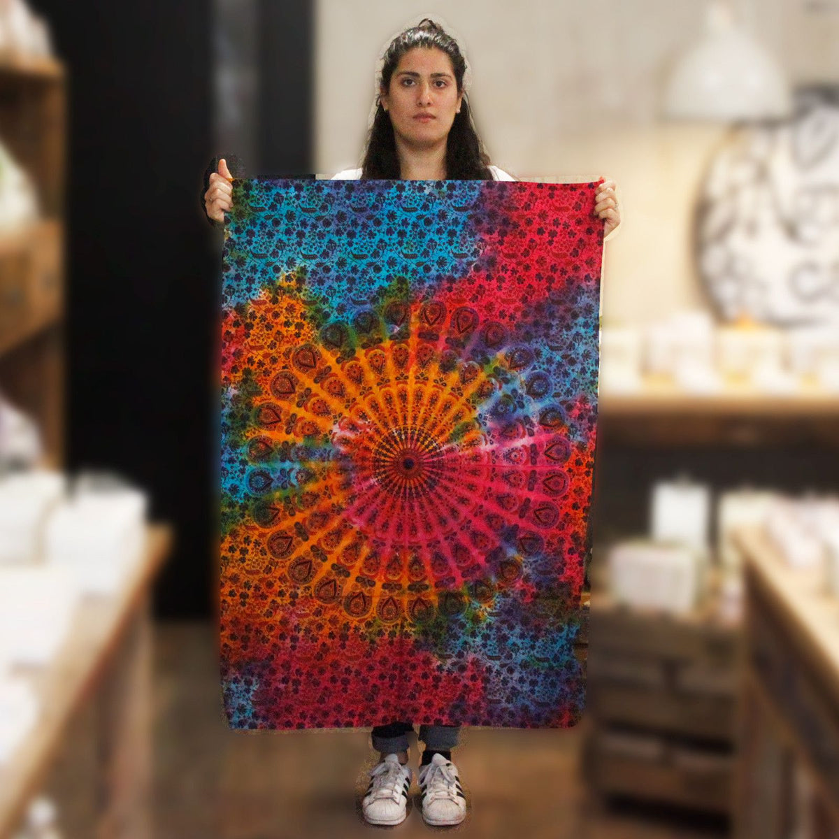 Cotton Wall Art (78x112cm) - Round Mandala – view 2