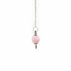 Faceted Gemstone Pendulum - Rose Quartz – view 2
