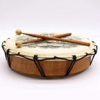 Hamsa Shamanic Drum with Two Sticks - 30cm – view 2