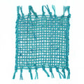 Set of 4 Seagrass Fringe Coasters - Turquoise
