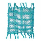 Set of 4 Seagrass Fringe Coasters - Turquoise