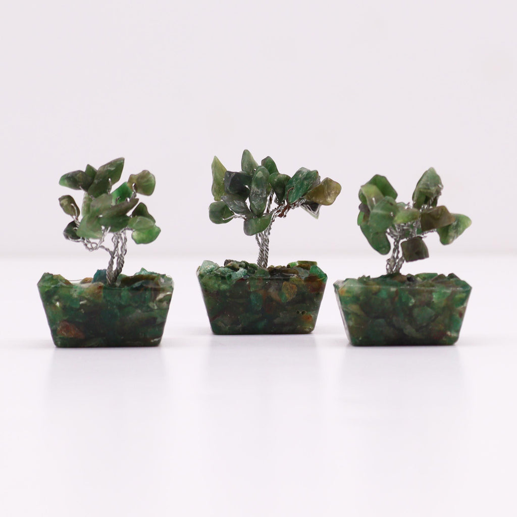 Mini Gemstone Tree on Orgonite Base, Green Aventurine – view 4