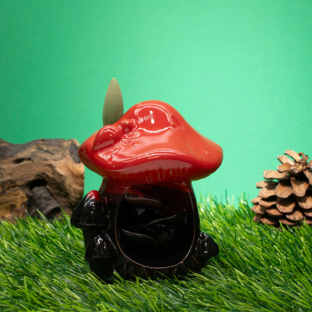 Backflow Incense Burner - Large Red Mushroom – view 2