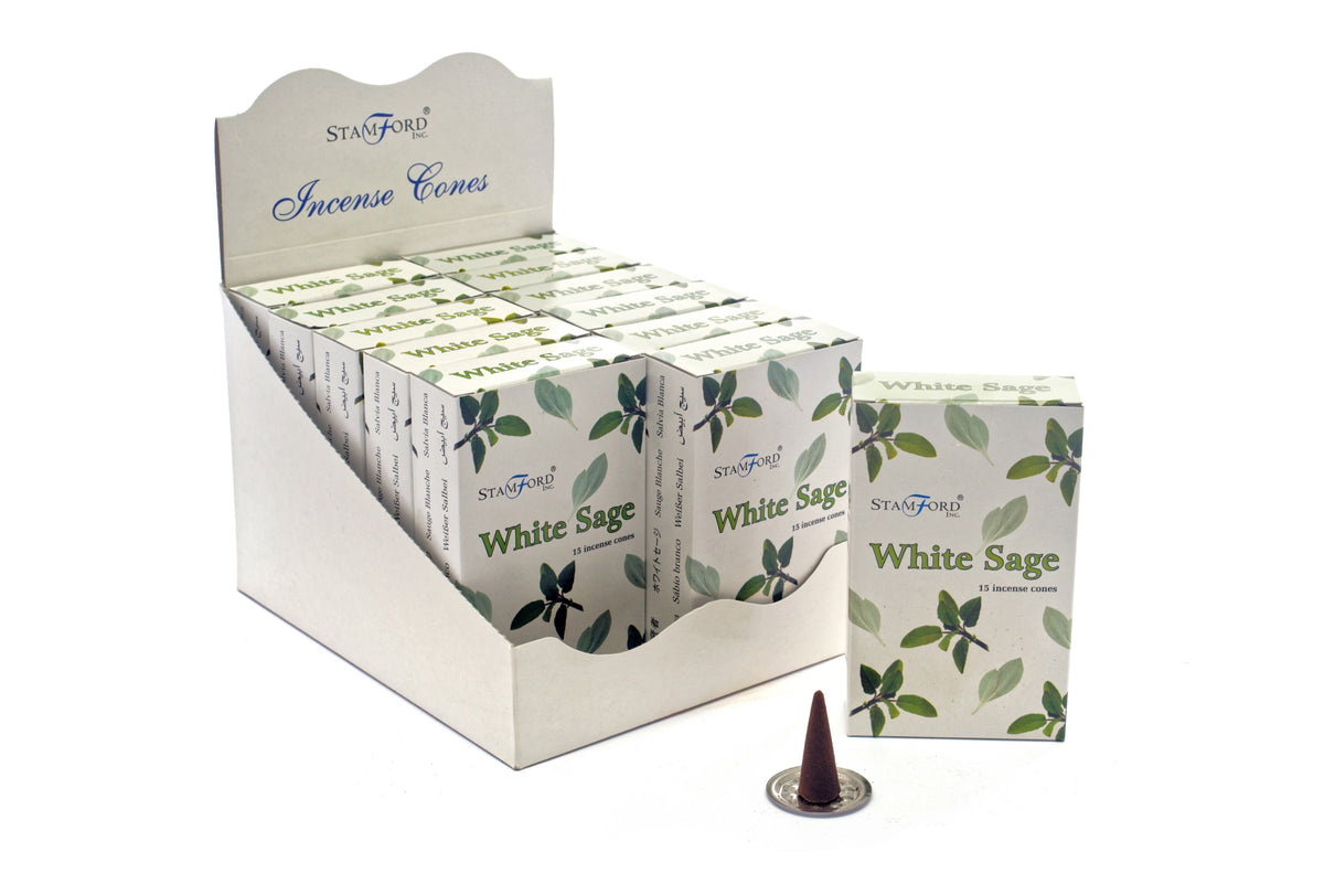Stamford White Sage Incense Cones – view 2
