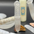 Selenite Ritual Knife, Chakra Handle, 20cm – view 7