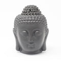 Buddha Head Ceramic Oil Burner - Black