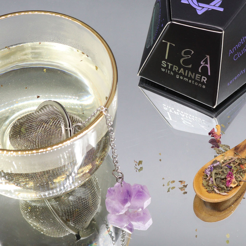 Amethyst Cluster Crystal Tea Strainer – view 4