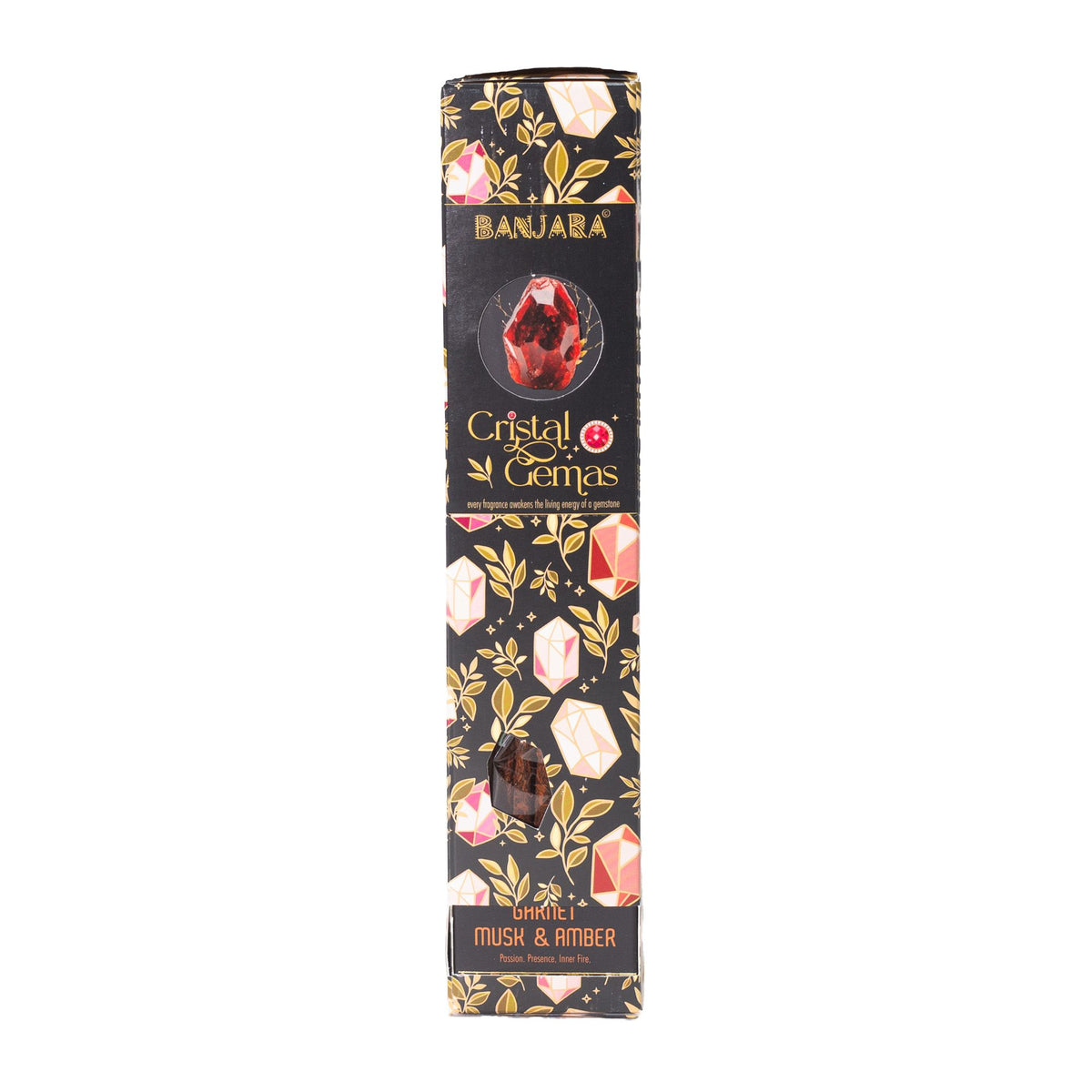 Banjara Crystal Gemas Incense Sticks - Garnet Musk & Amber – view 2