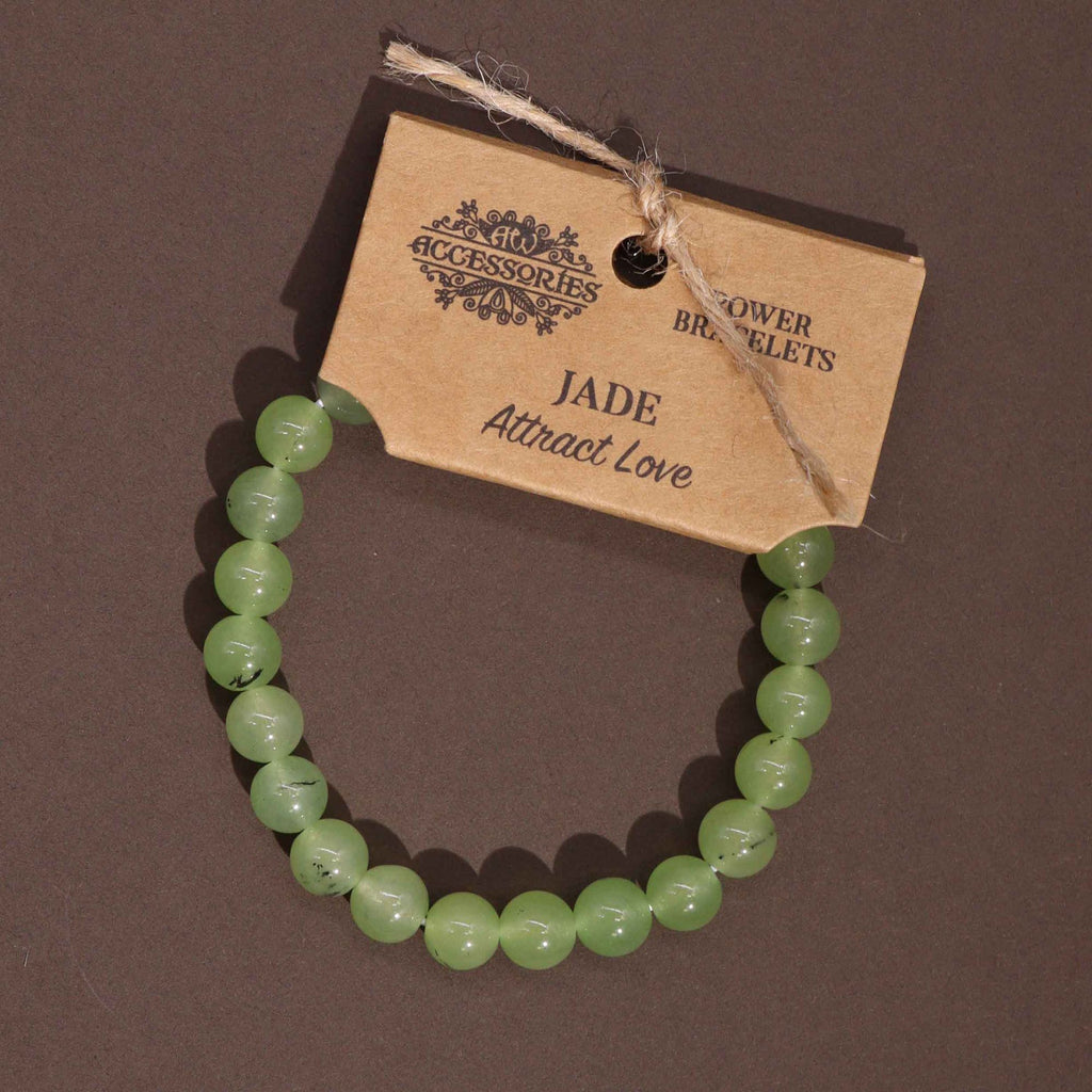 Power Bracelet - Jade Beads 8mm