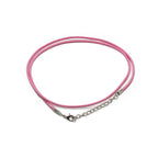 Waxed Cotton Pendant Cord 2mm x 55cm - Pink – view 2