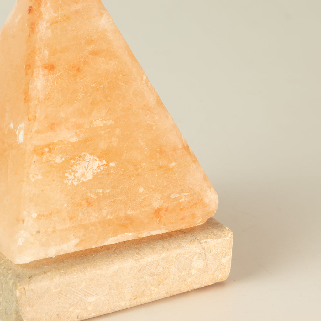 USB Pyramid Himalayan Salt Lamp, 9 cm, White Light