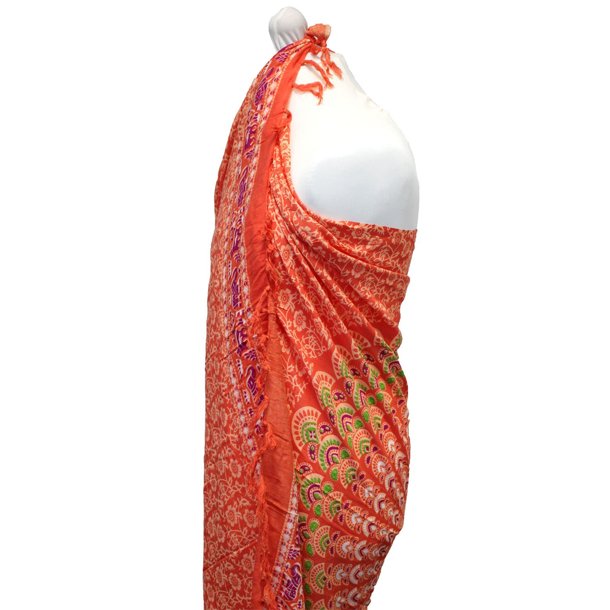 Pink Rose Mandala Sarong – view 2