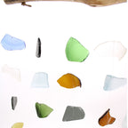 Recycled Glass Wind Chime - Five Strings, Multicolour – view 2