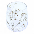 Margarita Glass Vase Candle Holder with Dried Flowers 12x11cm – view 7