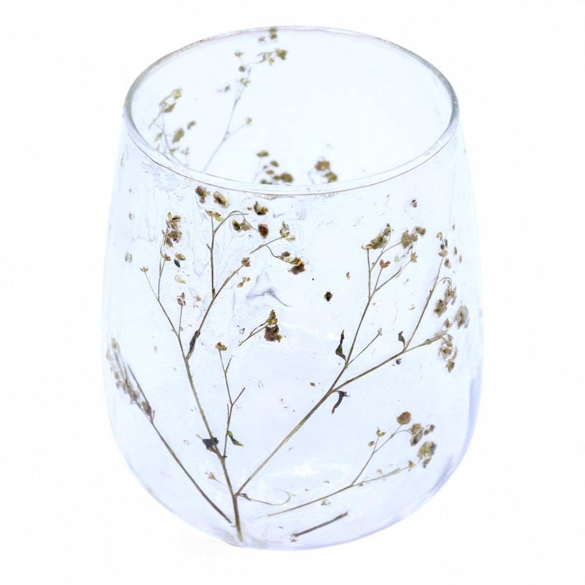 Margarita Glass Vase Candle Holder with Dried Flowers 12x11cm – view 7