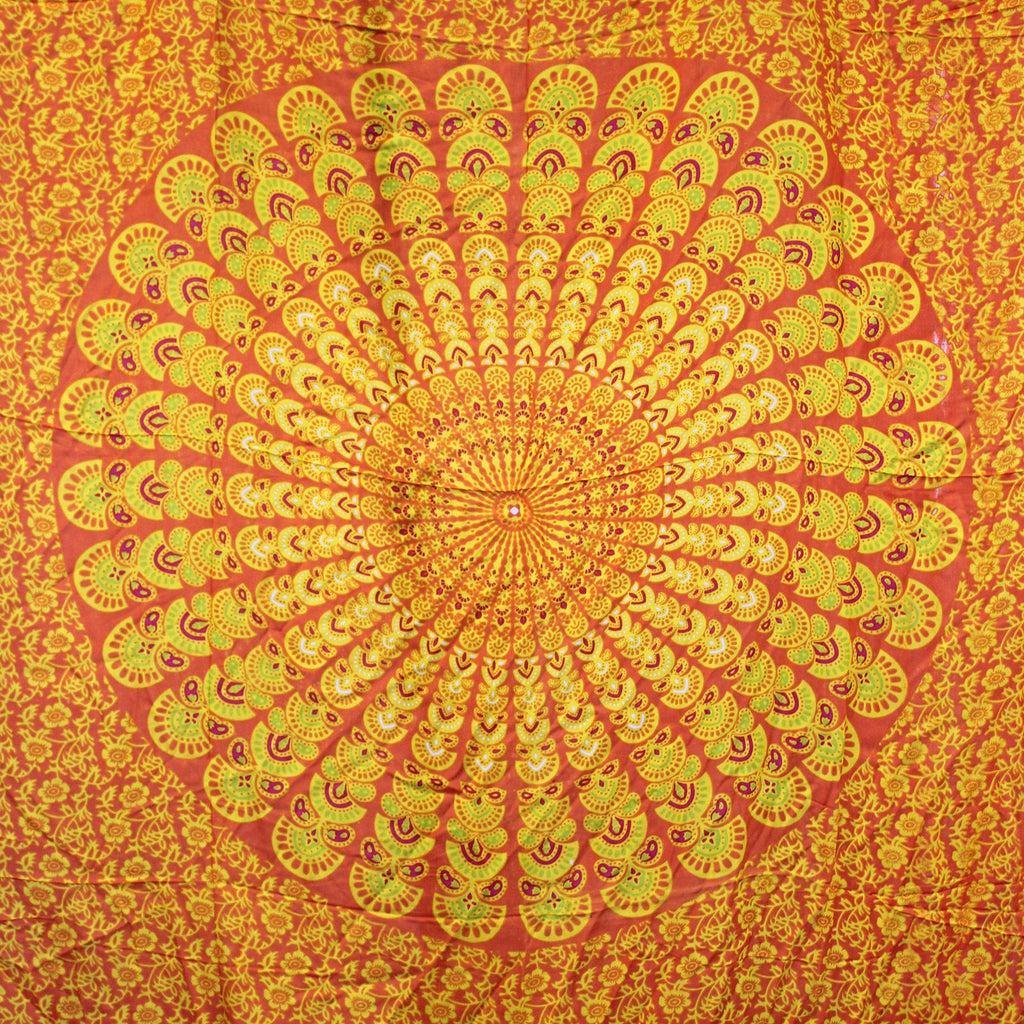 Lime Orange Mandala Sarong – view 2
