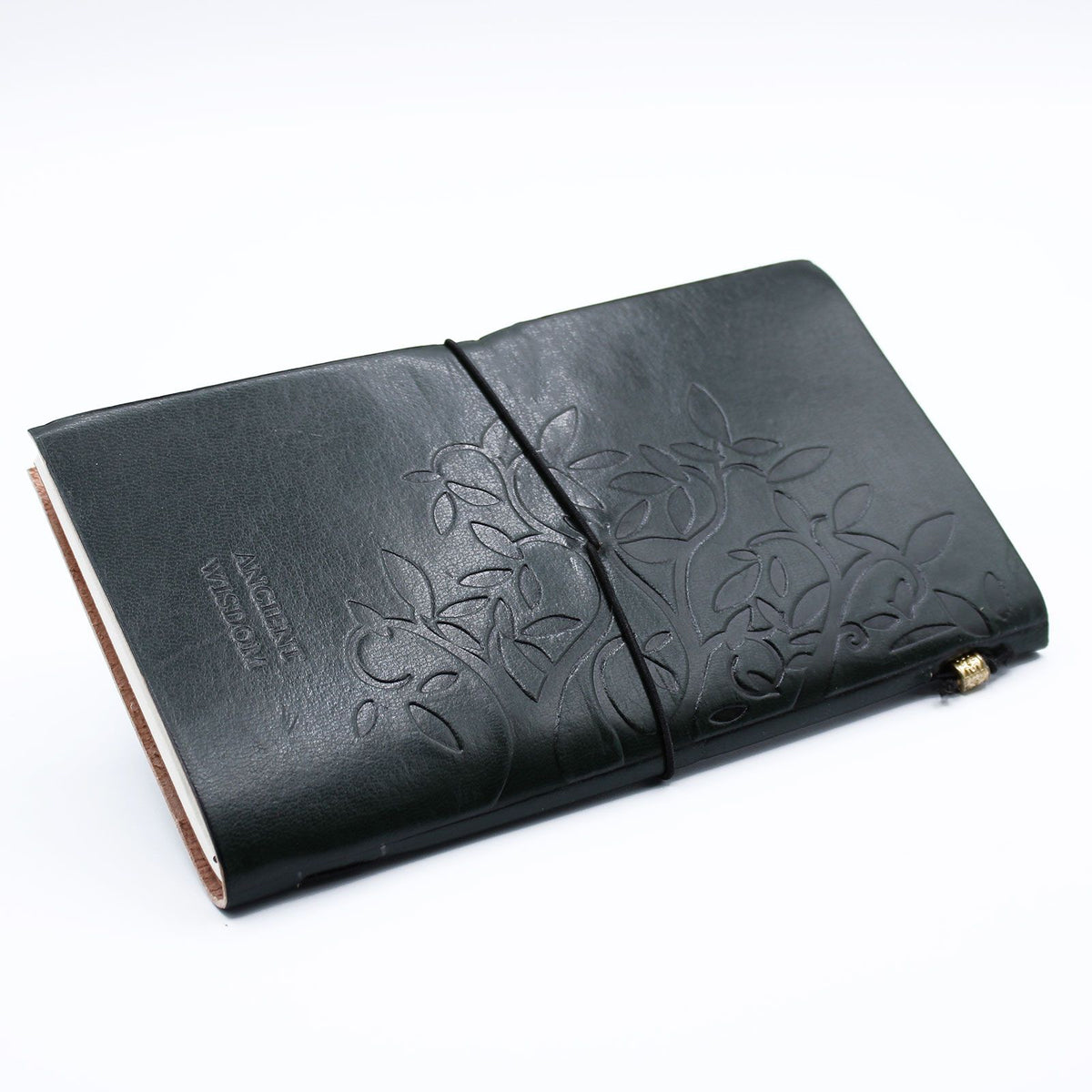 Leather Journal - Tree of Life - Green (80 pages) – view 2