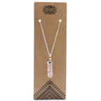 Rose Quartz Point Pendant Necklace – view 6
