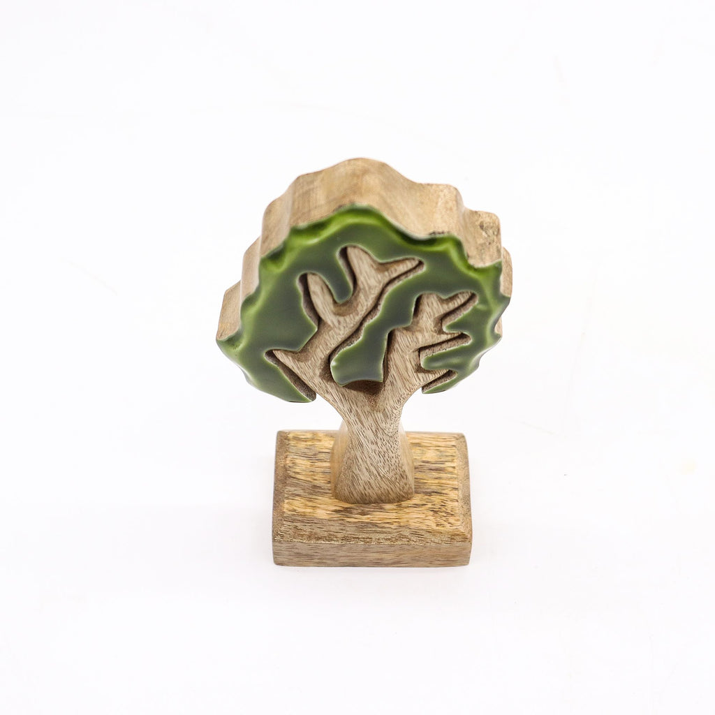 Single Tree 3D Wooden Decoration - 20 x 10 cm – view 3