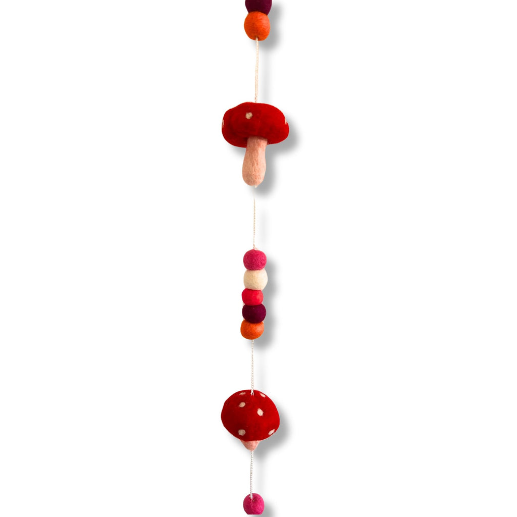 Felt Wall Hanging 110cm - Redtop Mushrooms – view 7