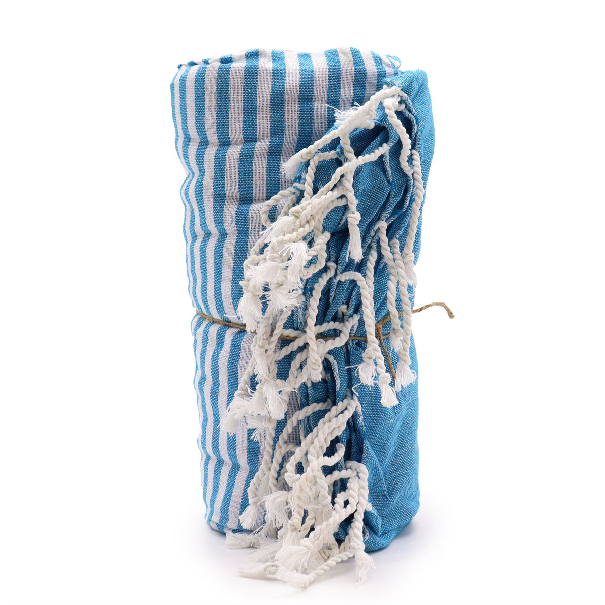 Cotton Pareo Towel - 100x180 cm - Sky Blue – view 4