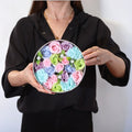 Round Soap Flower Gift Box - Baby Blessings Blue