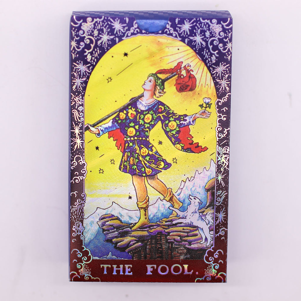 Mandala Blue Foil Tarot Card Set with Booklet – view 2