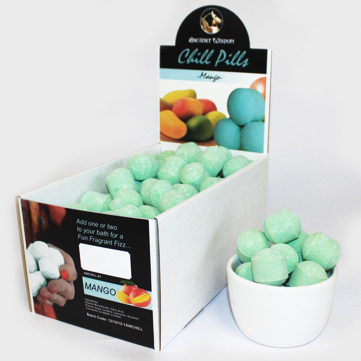 Chill Pills Bath Bombs - Mango, 1.3kg Box – view 3