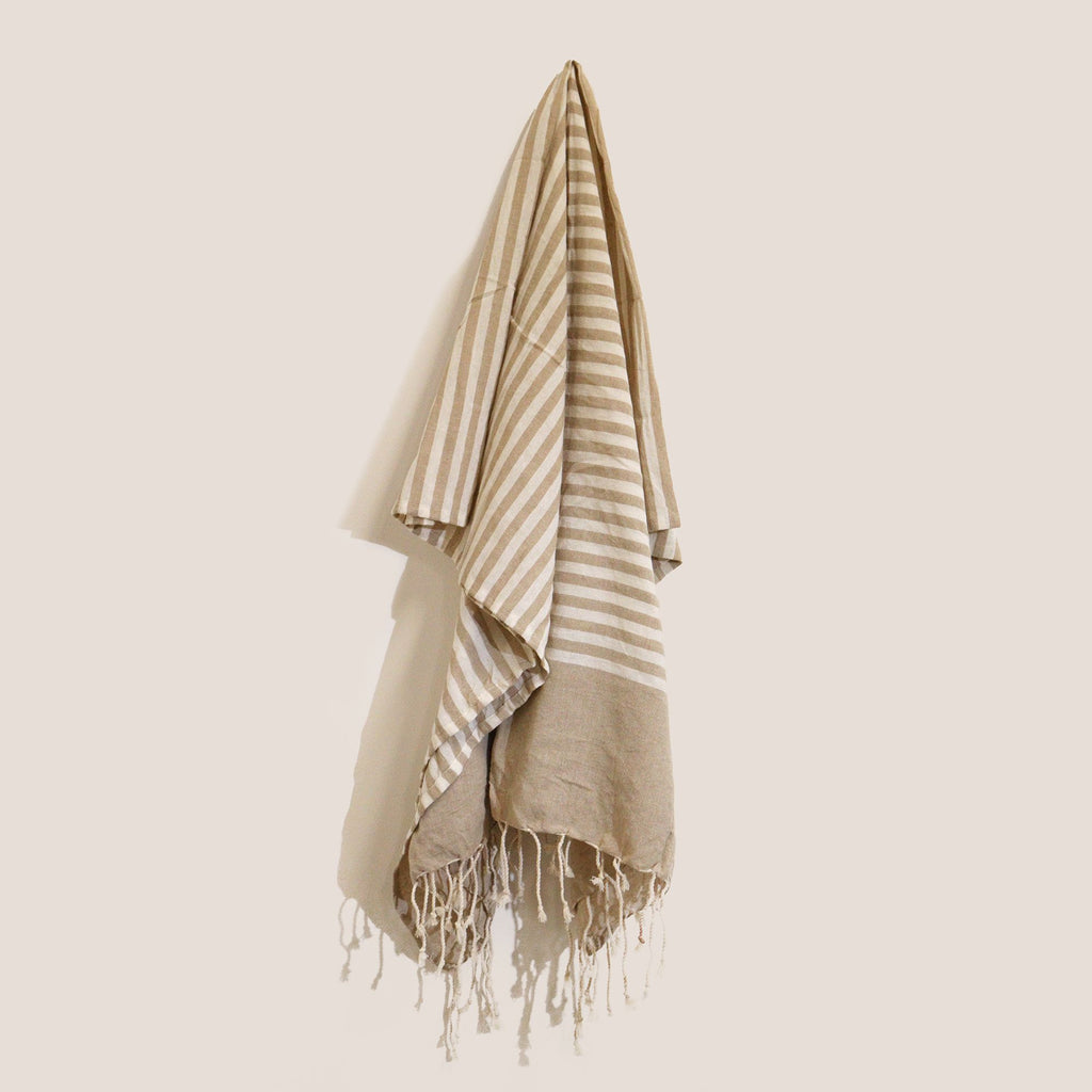 Cotton Pareo Throw - 100x180 cm - Warm Sand – view 4
