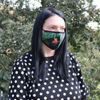 Reusable Fashion Face Covering - Green Jungle Print – view 5