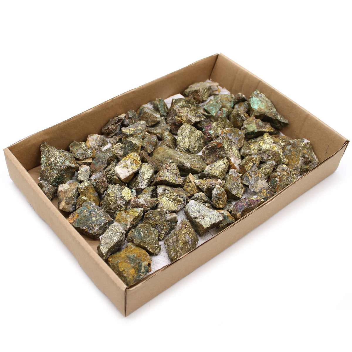 Chalcopyrite Mineral Specimen Tray, Approx 80 Pieces – view 9