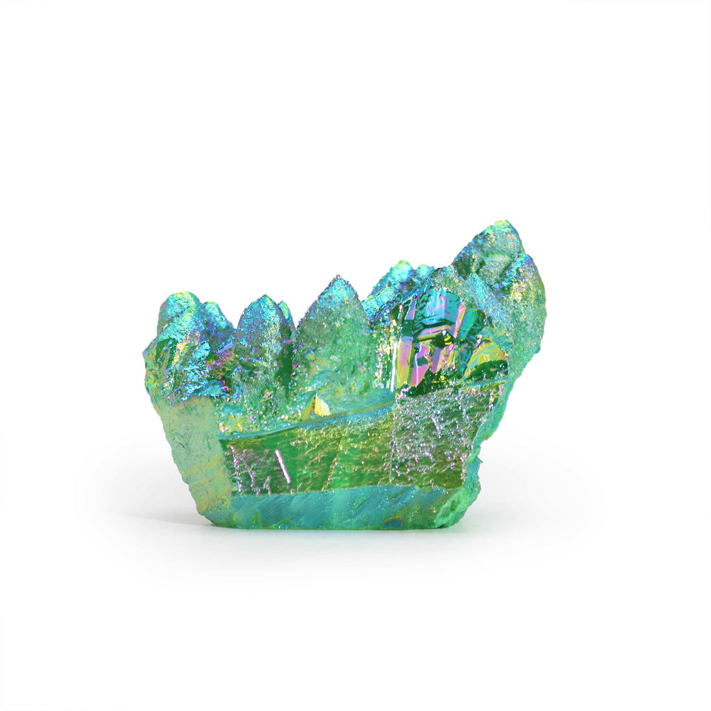 Medium Aura Green Flame Quartz Cluster, approx 5.5cm – view 4