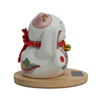 Solar Money Cat, Wooden Base - Pink – view 3