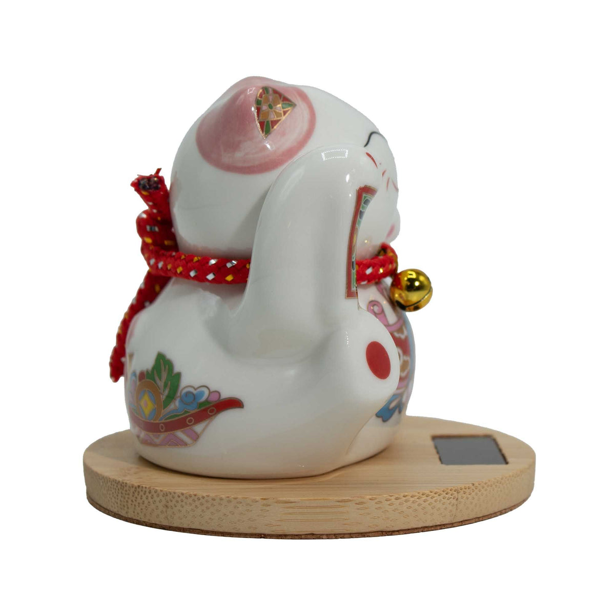 Solar Money Cat, Wooden Base - Pink – view 3