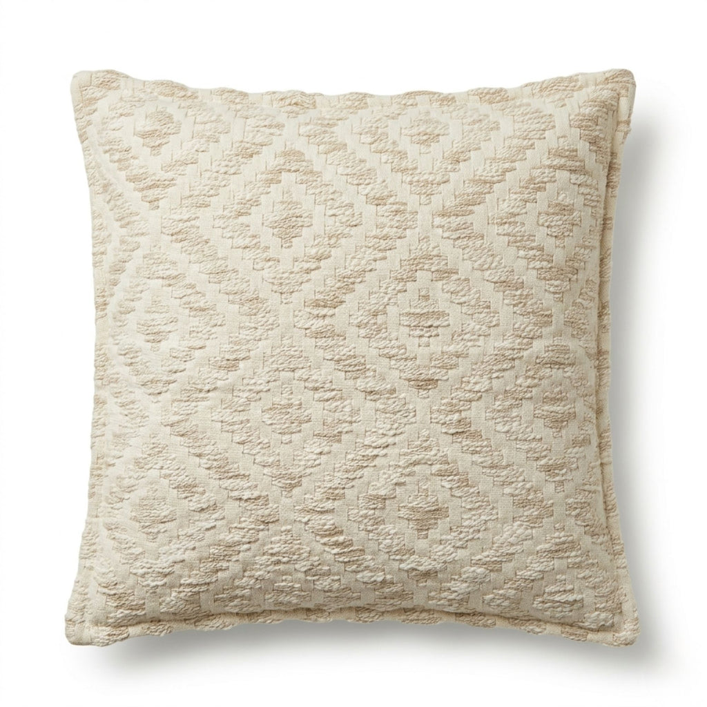 Neutral Geo Cushion Cover, Creme, 45x45cm – view 3