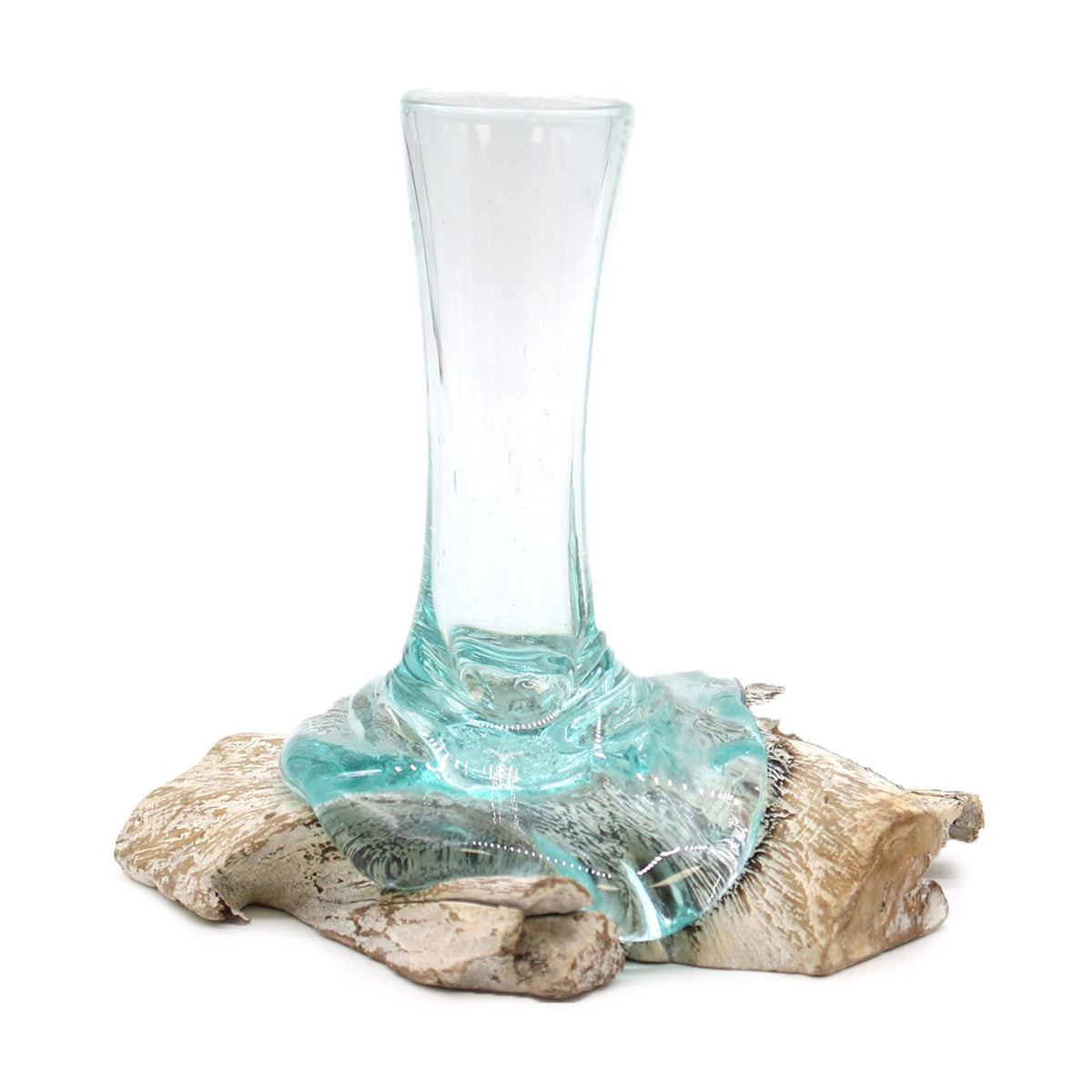 Molten Glass Vase on Whitewash Wood - Small – view 7