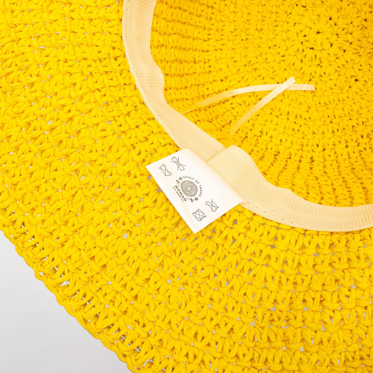 Nomad Sari Floppy Straw Sun Hat - Yellow – view 4