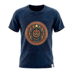 Nomad Sari Stonewashed T-Shirt - Stay Wild Moon Child - Blue - Medium – view 7