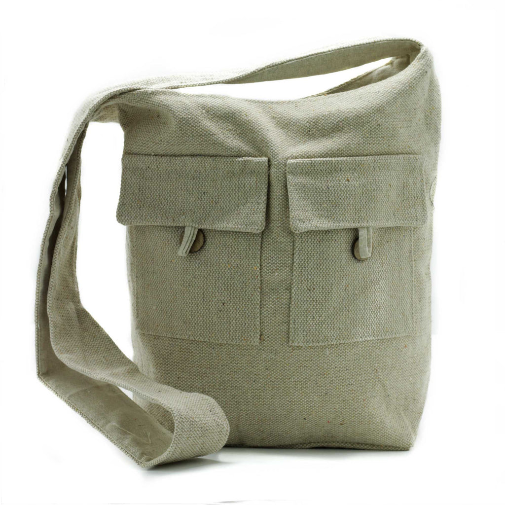 Natural Tones Two Pocket Bag Natural Large