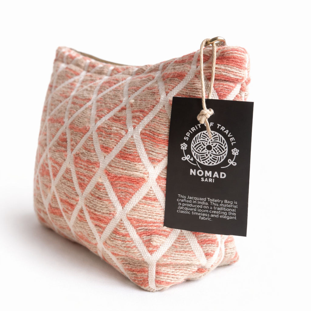 Nomad Sari Jacquard Toiletry Bag - Rose Lattice – view 2