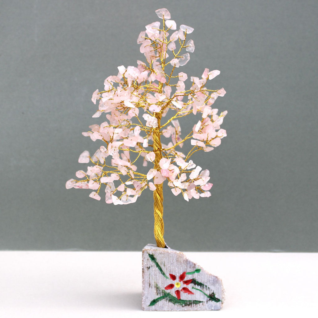 Rose Quartz Gemstone Tree - 320 Stones – view 2